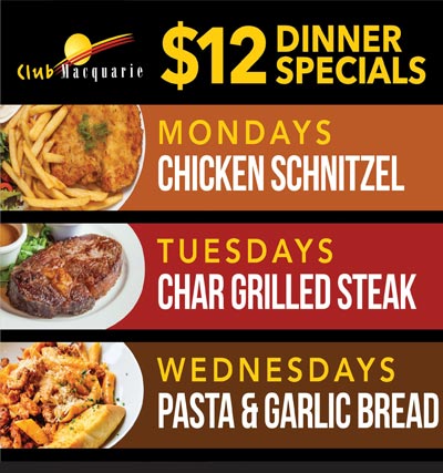 $12 Dinner Specials