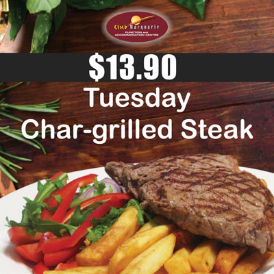 Club Macquarie Bistro 458 Tuesday-Dinner-Deal