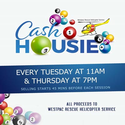 Cash Housie Club Macquarie Tuesday and Thursday