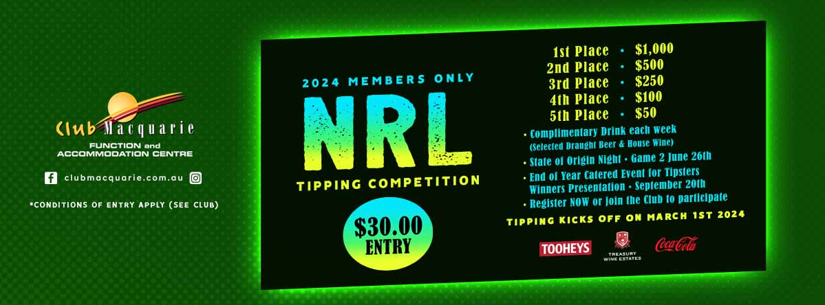 Club Macquarie NRL Footy Tipping Competition