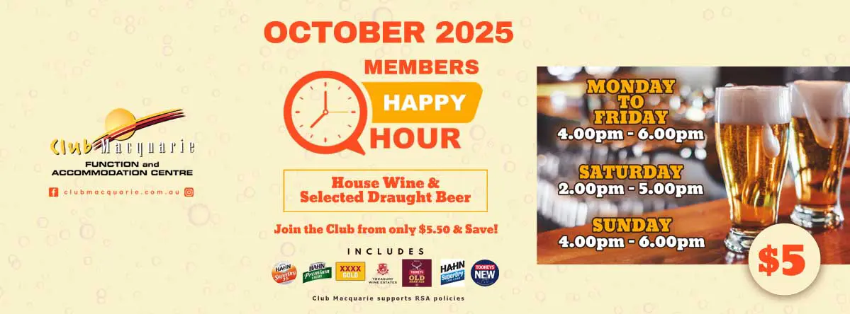 Club Macquarie Happy Hour