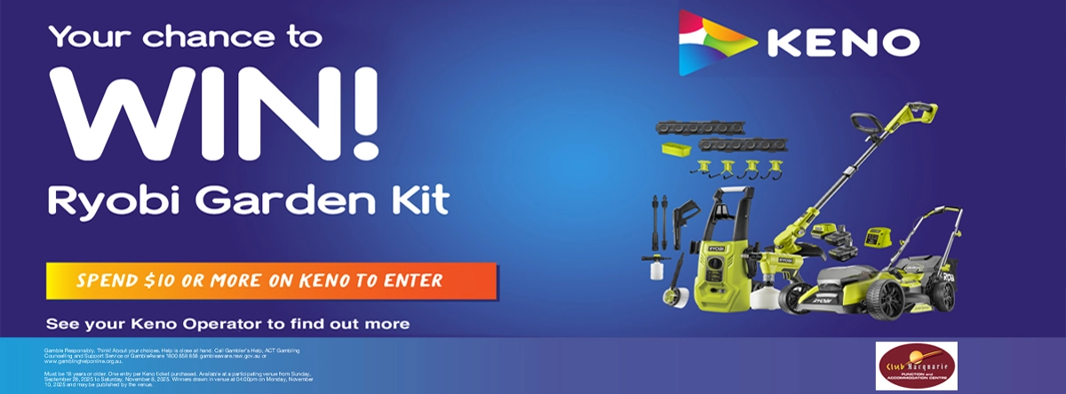 Club Macquarie Ryobi Garden Kit