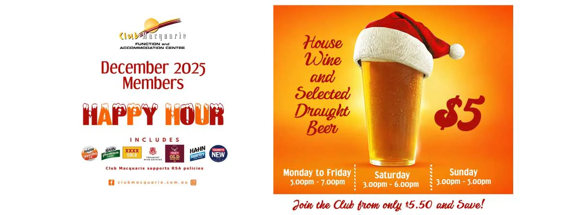 Club Macquarie Happy Hour