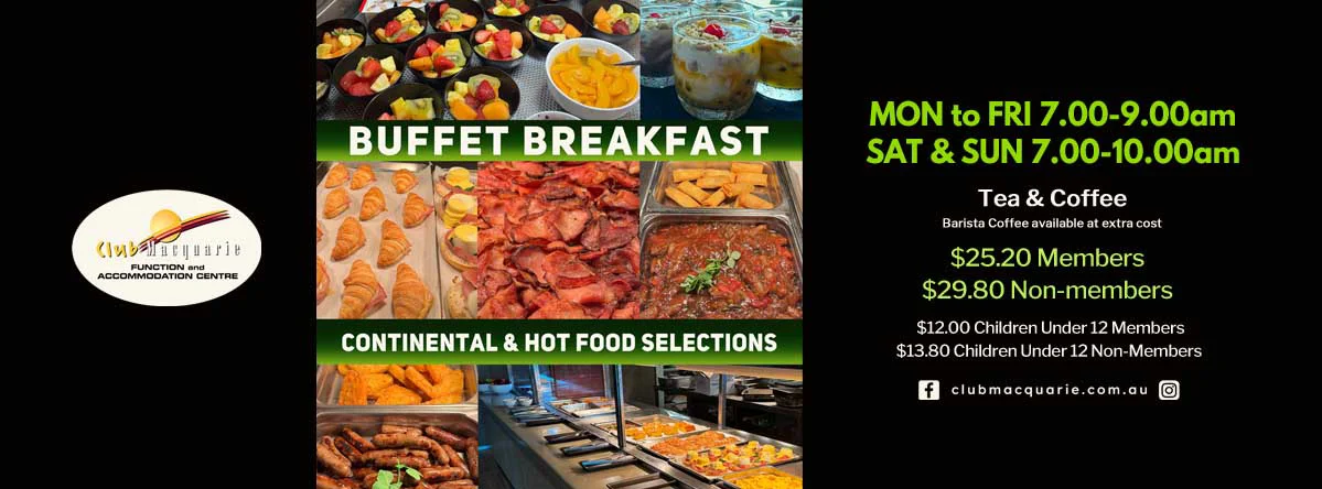 Club Macquarie Buffet Breakfast