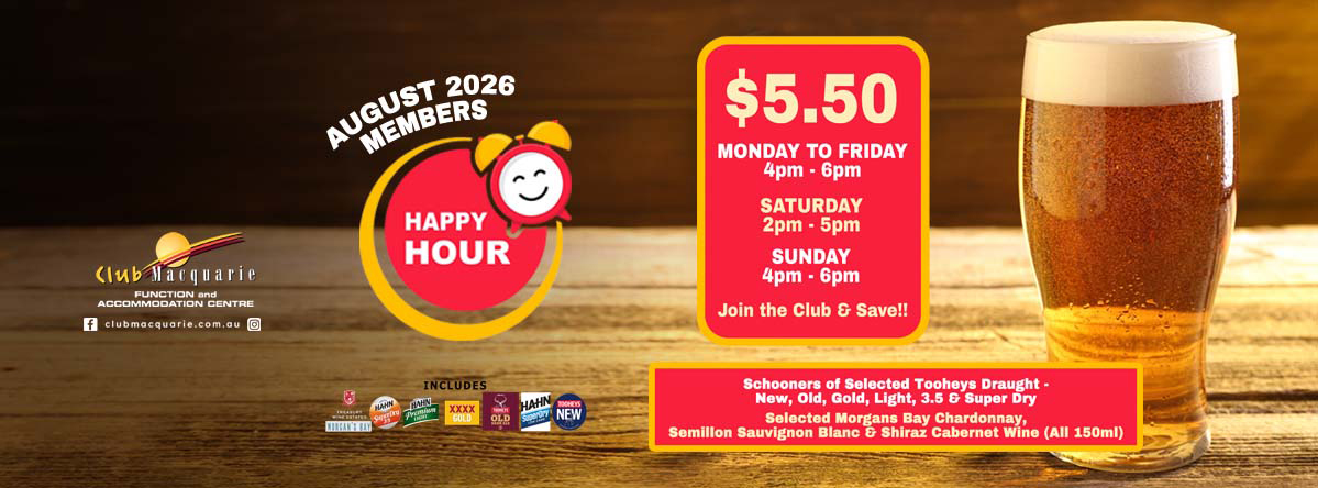 Club Macquarie Happy Hour