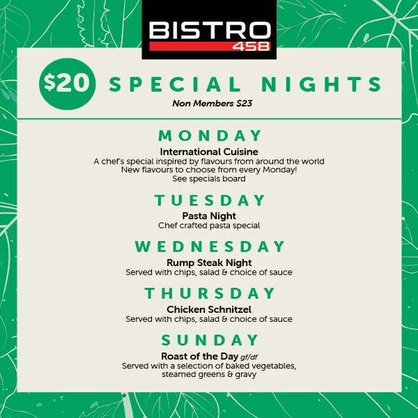 Club Macquarie $20 Special Nights