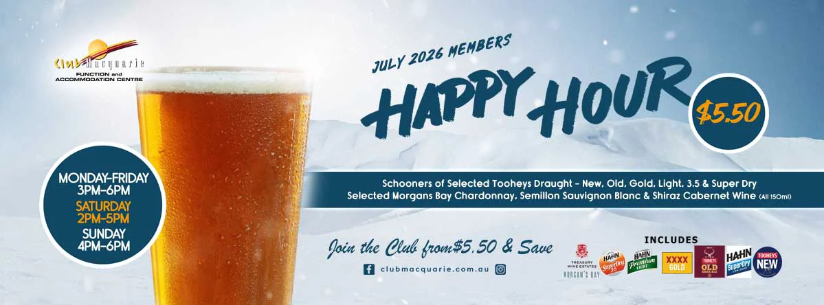 Club Macquarie Happy Hour