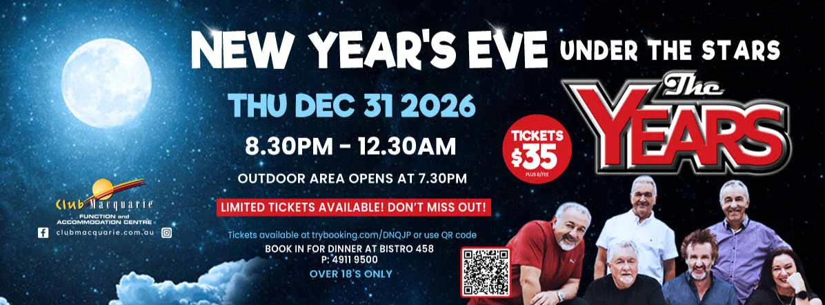 Club Macquarie New Years Eve 2026