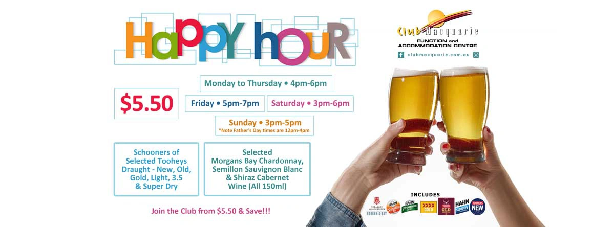 Club Macquarie Happy Hour