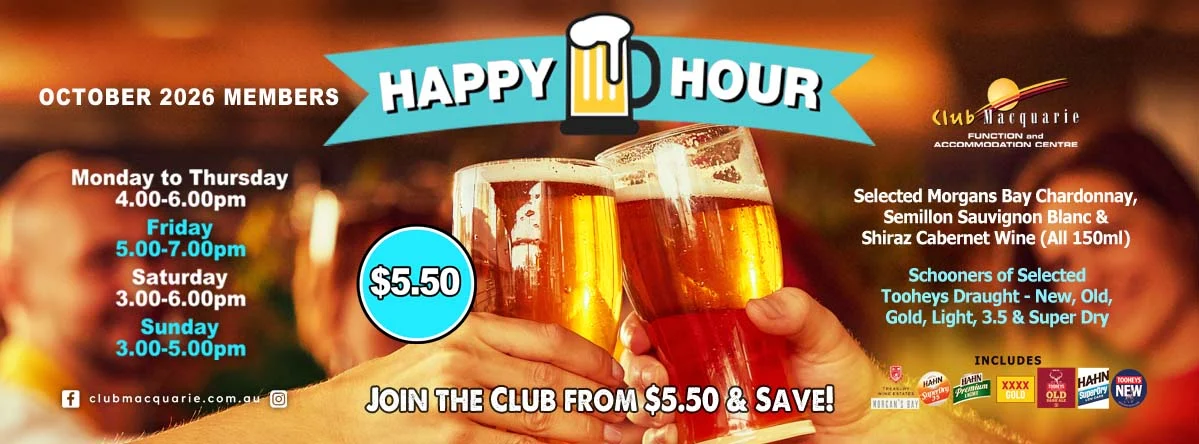 Club Macquarie Happy Hour